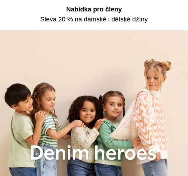 Lindex: Sleva 20 % na dámské a dětské džíny – červen 2026 | Nuslet.cz