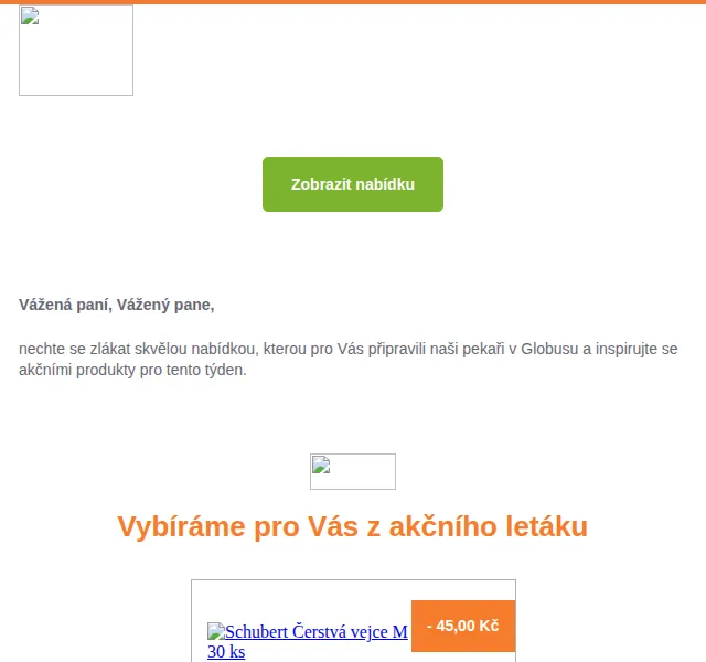 Globus Bonus: Schubert vejce, Ariel prací prostředek – červen 2026 | Nuslet.cz