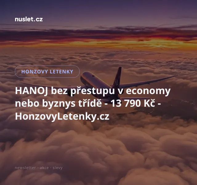 Honzovy letenky: Hanoj bez přestupu – 13 790 Kč | Nuslet.cz