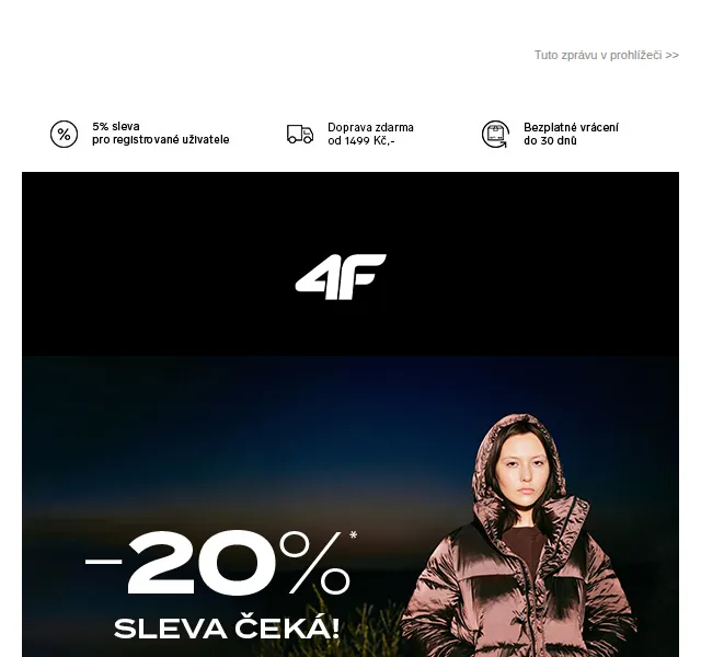 4Fstore.cz: Sleva 20 % na podzimní kolekci – říjen 2022 | Nuslet.cz
