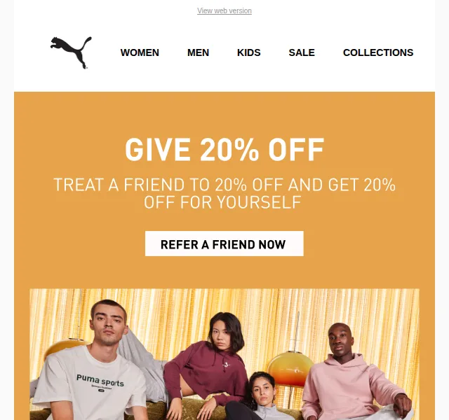 PUMA: Sleva 20 % pro vás a kamaráda – červen 2026 | Nuslet.cz