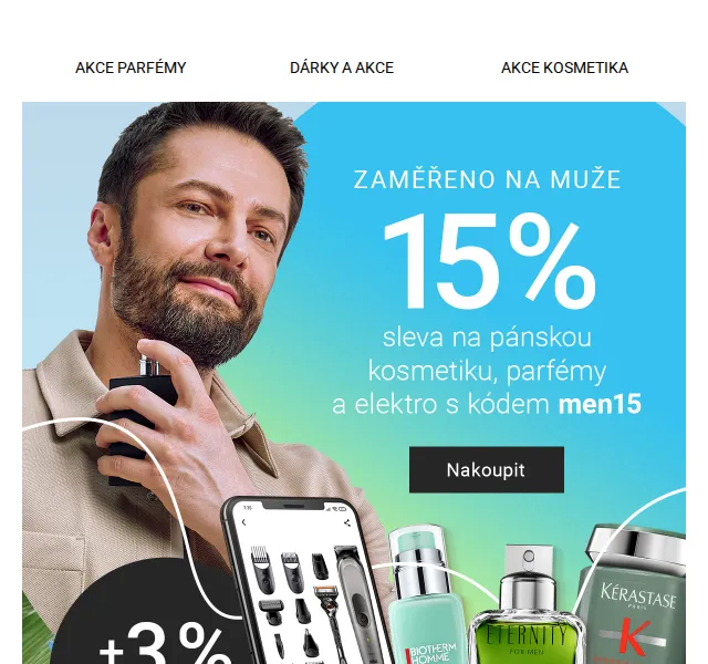Notino: 18% sleva na pánskou kosmetiku a parfémy – červen 2026 | Nuslet.cz