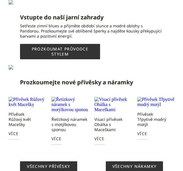 Pandora: Nová jarní kolekce šperků – červen 2026 | Nuslet.cz