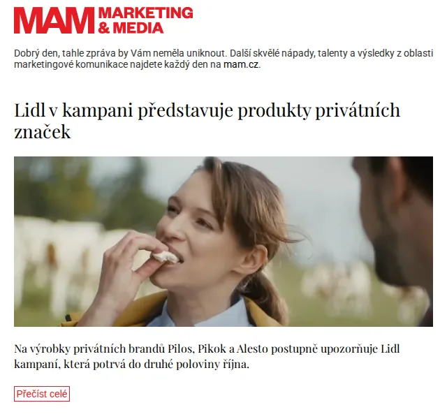 Marketing & Media: Lidl kampaň privátní značky – červen 2026 | Nuslet.cz