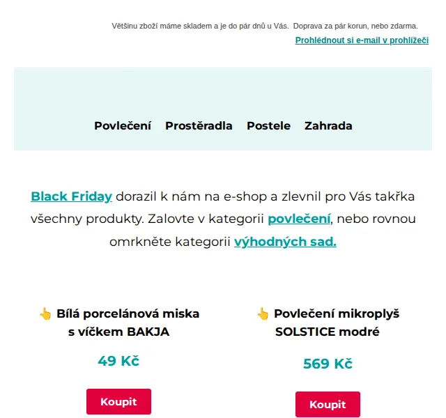 Výprodej povlečení: slevy až 75 % – červen 2026 | Nuslet.cz