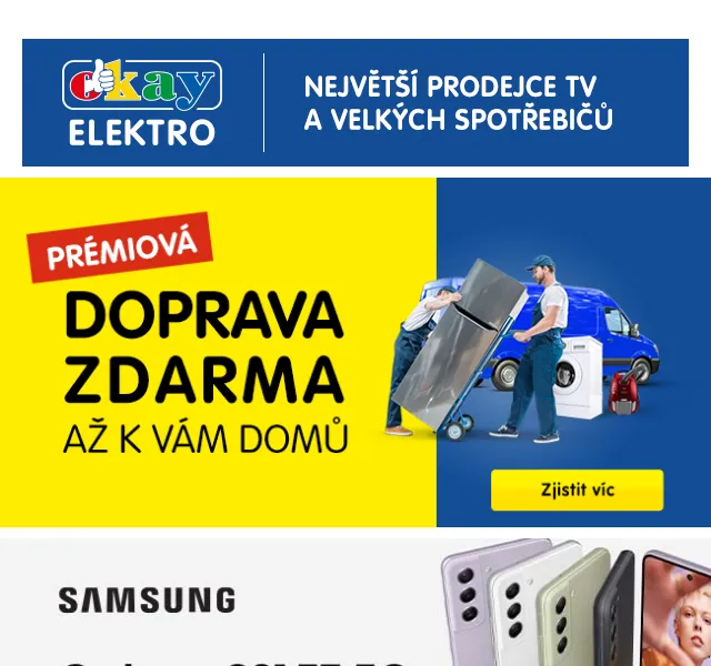 OKAY: Pračky a sušičky od 5 499 Kč – červen 2026 | Nuslet.cz