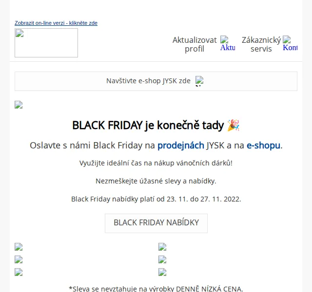 JYSK: Black Friday slevy až 70 % – červen 2026 | Nuslet.cz
