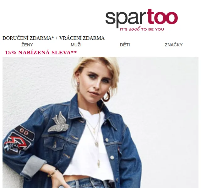 Spartoo: Sleva 15 % na Levi’s – červen 2026 | Nuslet.cz