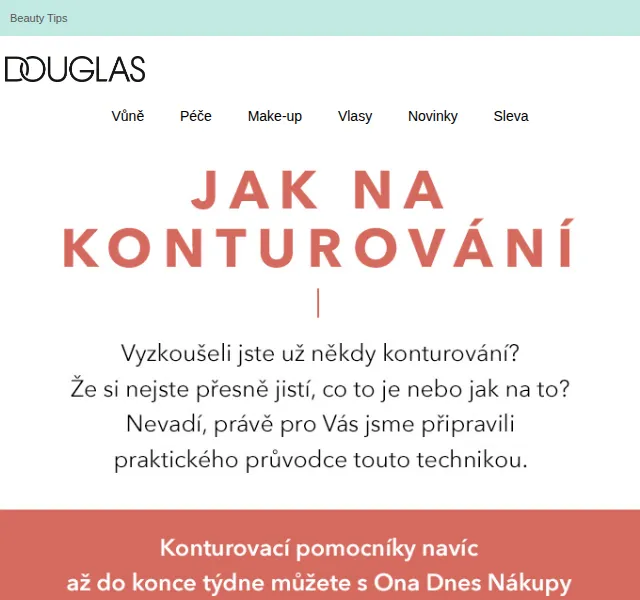 Douglas: Sleva 20 % na nákup nad 1290 Kč – červen 2026 | Nuslet.cz