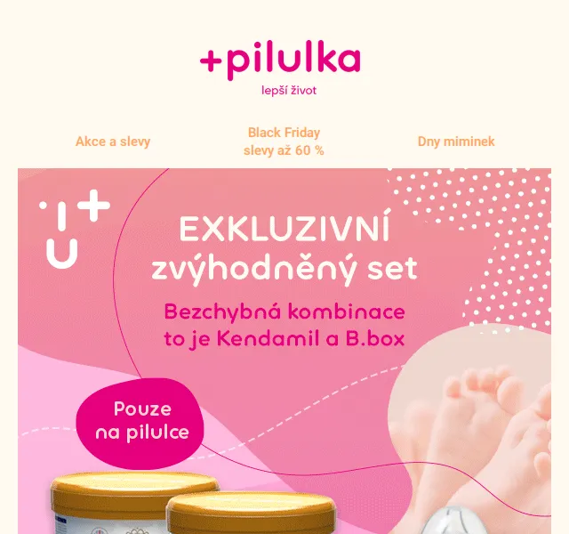 Pilulka.cz: exkluzivní set Kendamil + b.box – červen 2026 | Nuslet.cz
