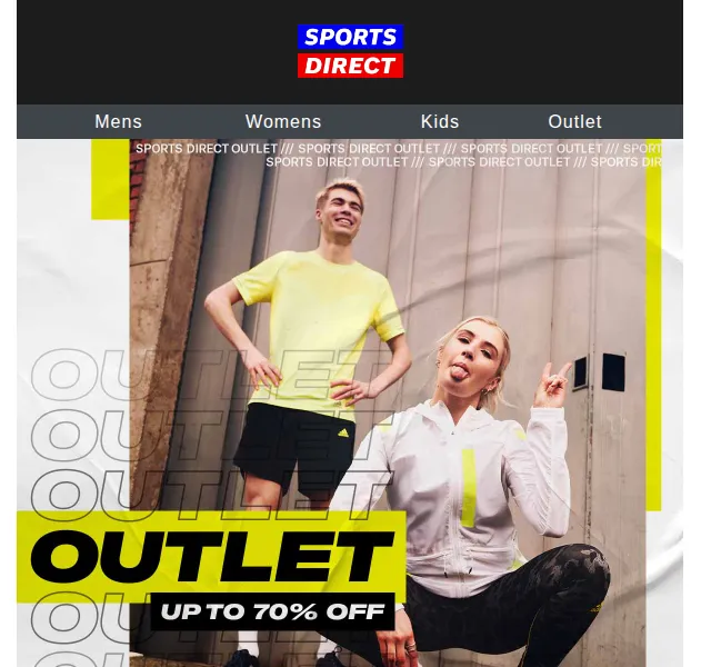Sportsdirect.com: Outlet až 70 % slevy – červen 2026 | Nuslet.cz