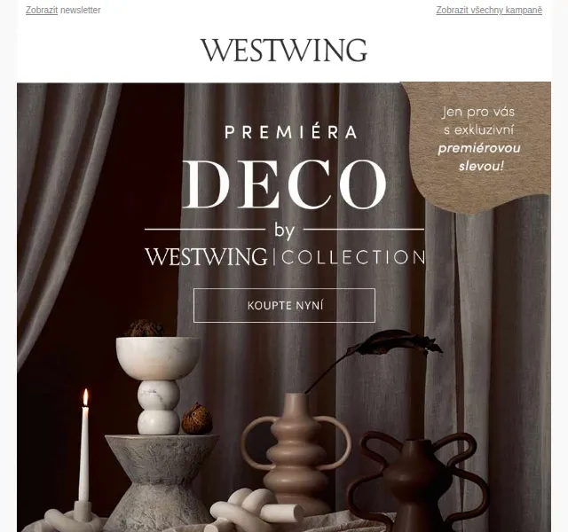 Westwing: Nová řada dekorací DECO – červen 2026 | Nuslet.cz