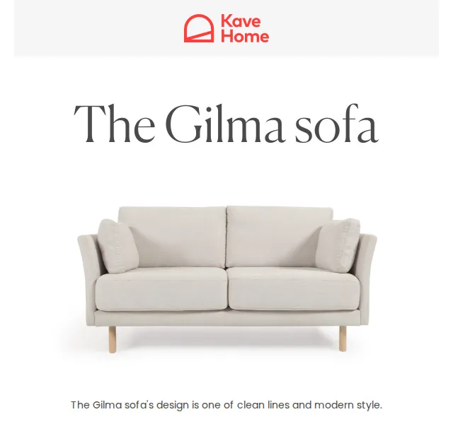 Kave Home Sale: Pohodlná pohovka Gilma – červen 2026 | Nuslet.cz