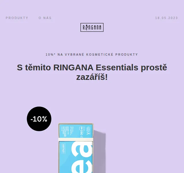 RINGANA: 10 % sleva na Beauty Essentials – červen 2026 | Nuslet.cz
