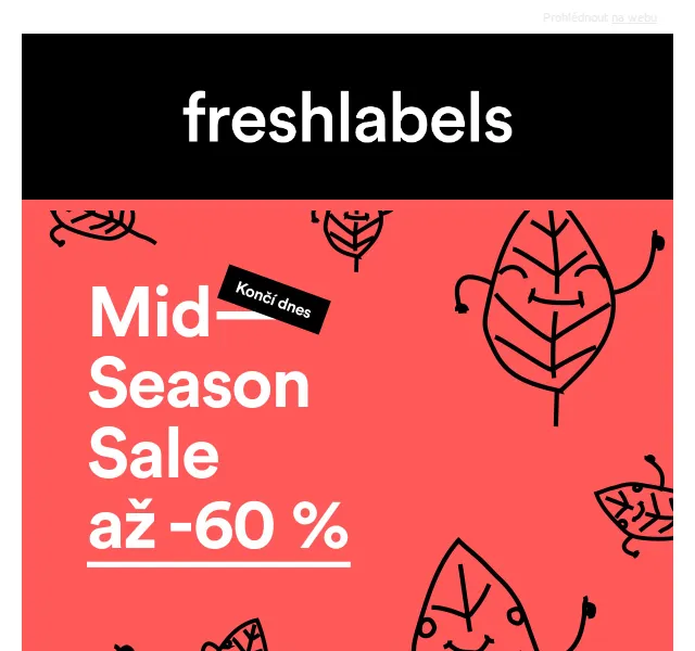 Freshlabels: Mid–Season Sale 60 % – říjen 2022 | Nuslet.cz