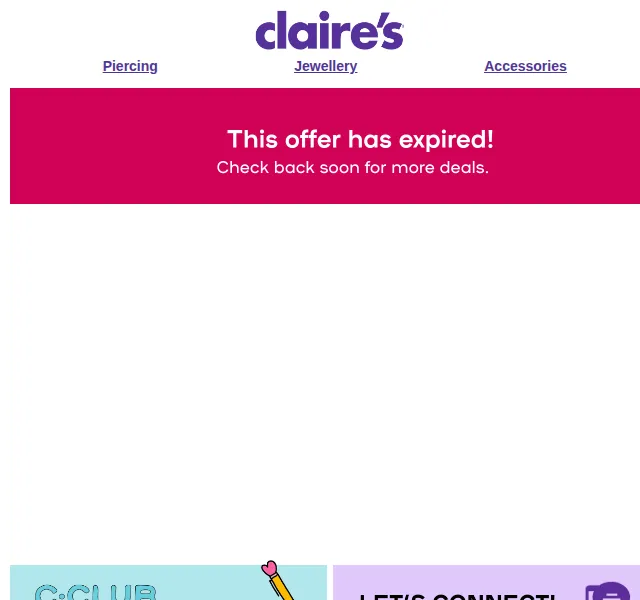 Claire's: 50% sleva na vše – červen 2026 | Nuslet.cz