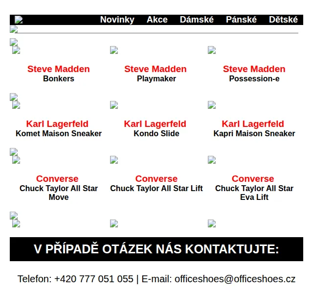 Office Shoes: Steve Madden a Karl Lagerfeld ve slevě – červen 2026 | Nuslet.cz