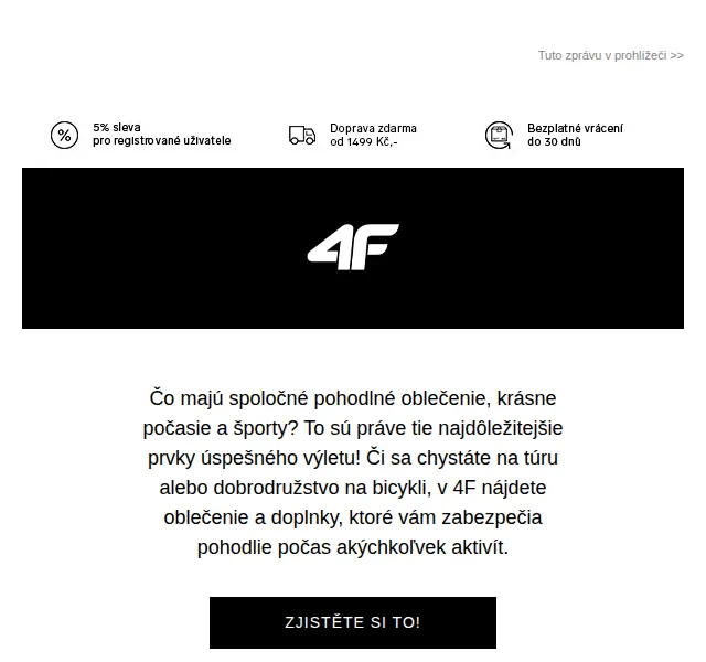 4Fstore.cz: Oblečení na výlet pro celou rodinu – červenec 2026 | Nuslet.cz