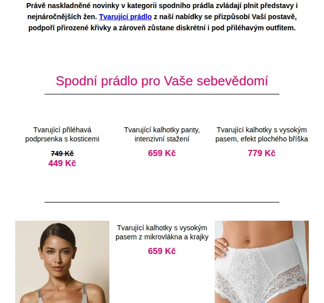Blancheporte: -40 % na tvarující prádlo – červen 2026 | Nuslet.cz