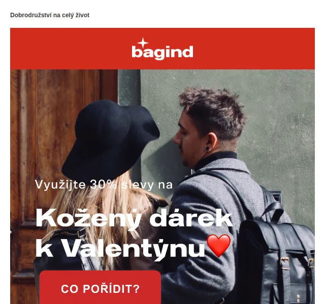 Bagind: Valentýnská sleva -30 % na kožené doplňky – červen 2026 | Nuslet.cz