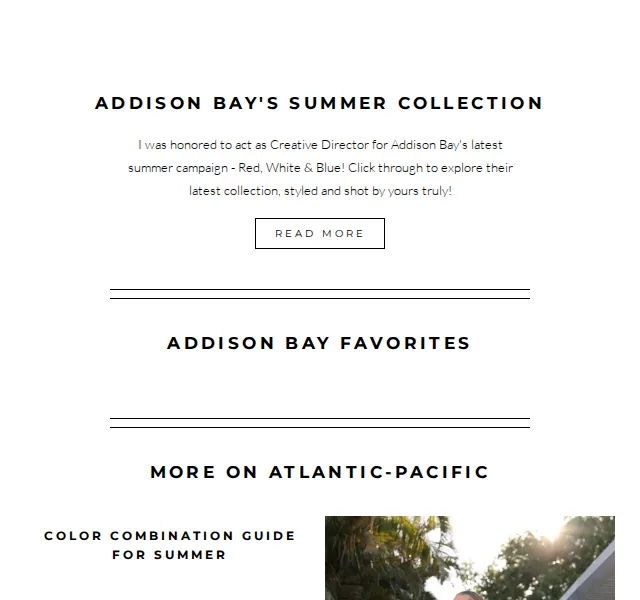 ATLANTIC-PACIFIC: Addison Bay Summer Collection – červen 2026 | Nuslet.cz