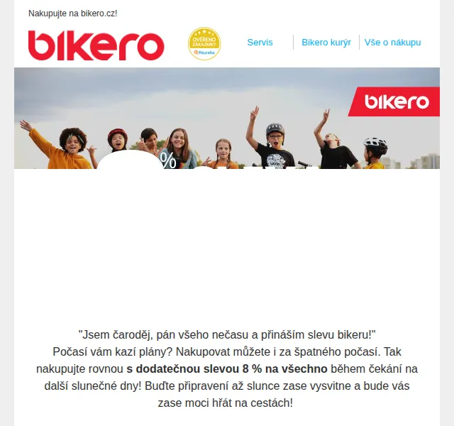 czbikero: Sleva 8 % na všechno – duben 2026 | Nuslet.cz