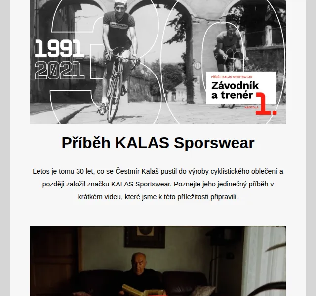 KALAS Sportswear: 30 let příběhu – červen 2026 | Nuslet.cz
