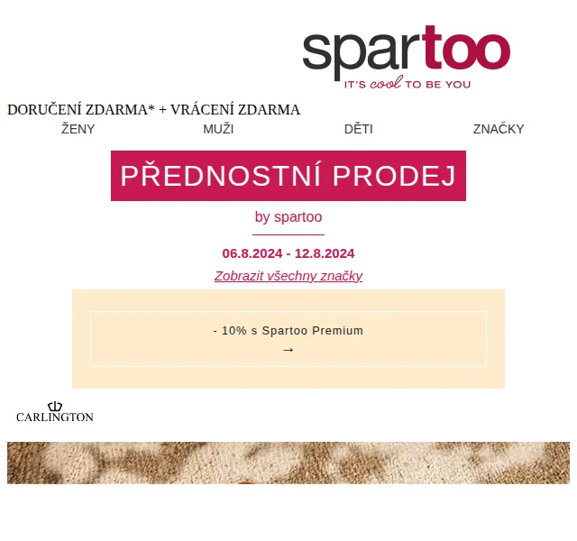 Spartoo: sleva až -50 % na Carlington, Morgan aj. – červen 2026 | Nuslet.cz