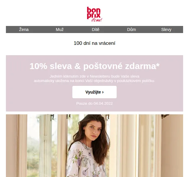bonprix: 10% sleva a poštovné zdarma – červen 2026 | Nuslet.cz