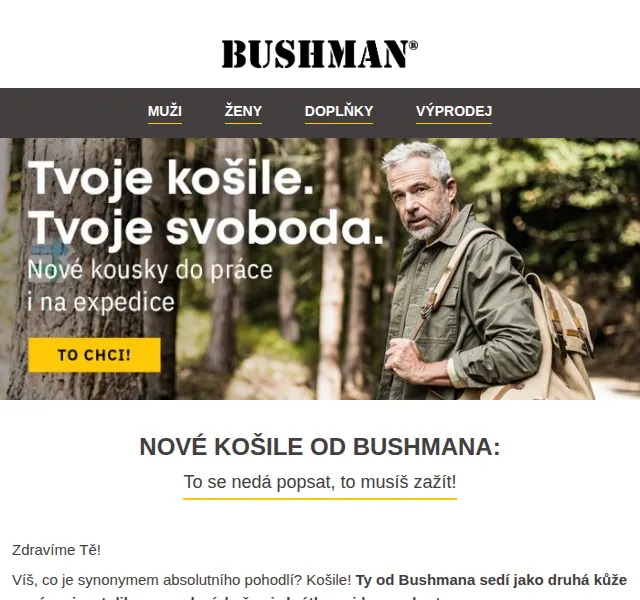 BUSHMAN: Nové košile Galwey, Lanai, Peony – červen 2026 | Nuslet.cz