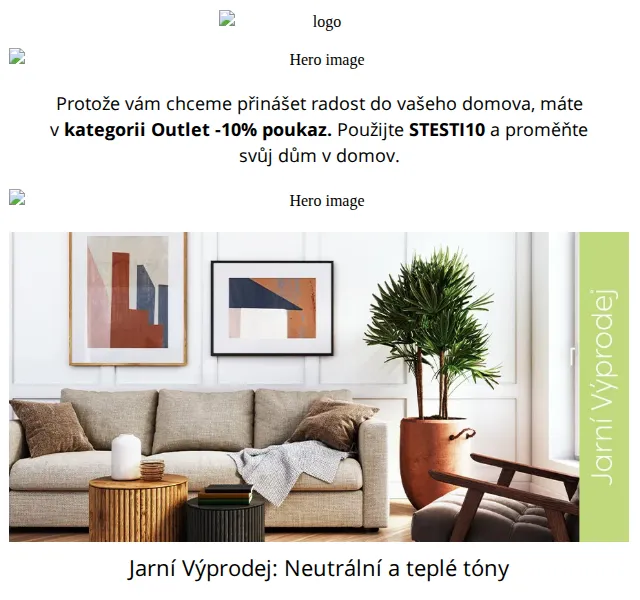 Vivre: Extra 10% sleva v Outletu – červen 2026 | Nuslet.cz