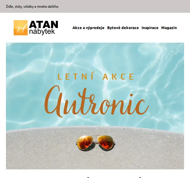 ATAN nábytek: letní akce Autronic – červen 2026 | Nuslet.cz