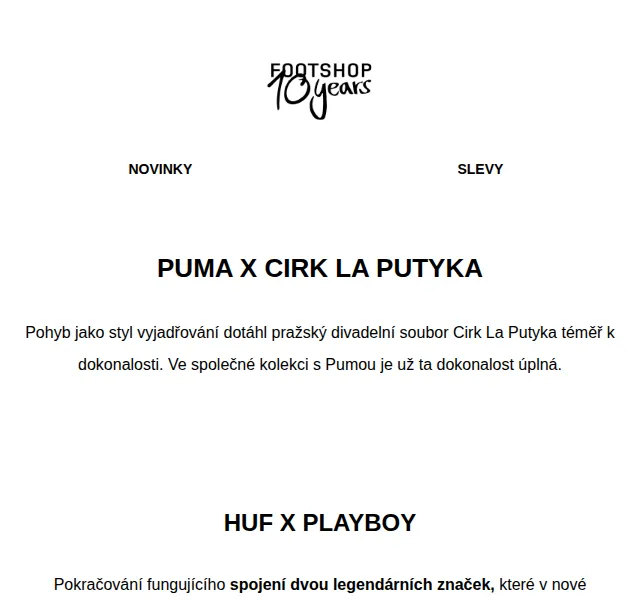 Footshop: Limitované kolekce PUMA, HUF & MAŘKET – červen 2022 | Nuslet.cz