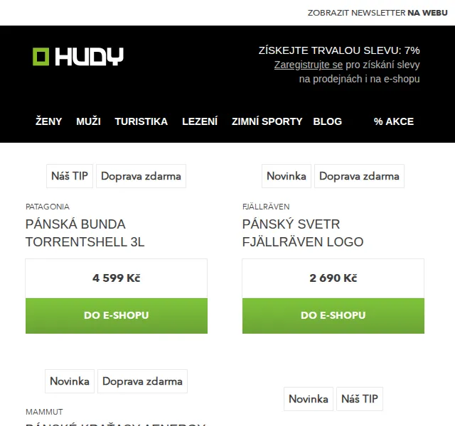 Hudy: 8 tipů na dárky pro muže – Patagonia, Fjällräven, Mammut – červen 2026 | Nuslet.cz