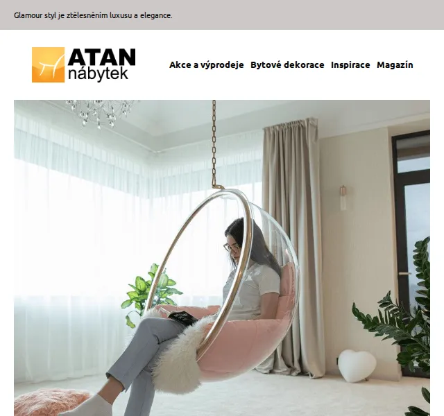 ATAN nábytek: Glamour styl bydlení – červen 2026 | Nuslet.cz