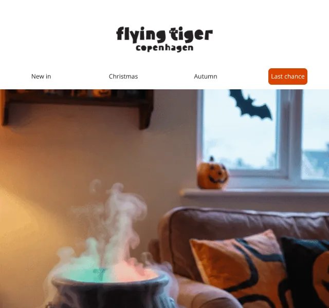 Flying Tiger Copenhagen: Halloween dekorace a triky – říjen 2026