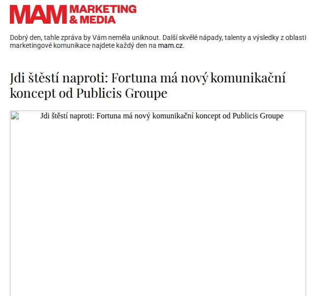 Fortuna: Nový komunikační koncept – červen 2026 | Nuslet.cz