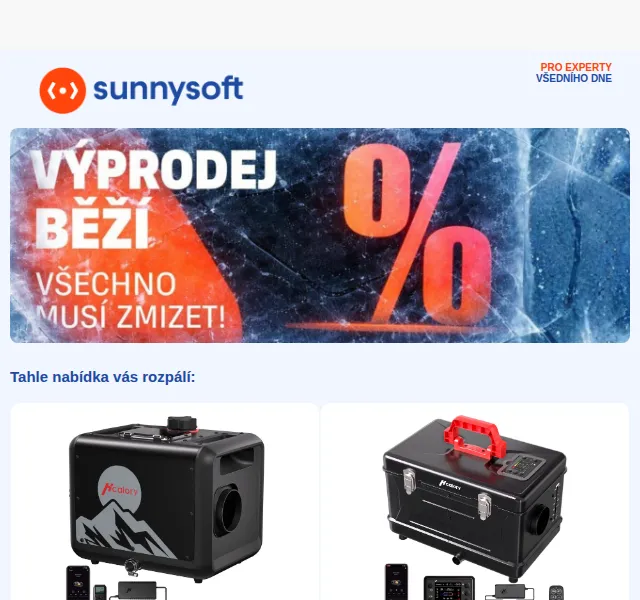 Sunnysoft.cz: Sleva na Hcalory a Mobilly topení – červen 2026 | Nuslet.cz