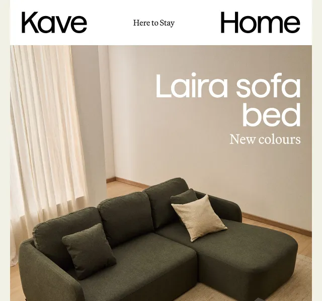 Kave Home Sale: Laira sofa bed v nových barvách – červen 2026 | Nuslet.cz