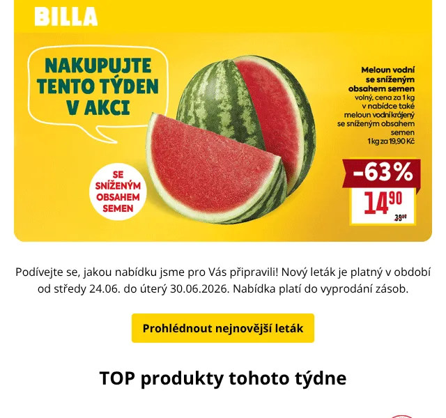 Billa: Vepřová pánev -42 % – červen 2026 | Nuslet.cz