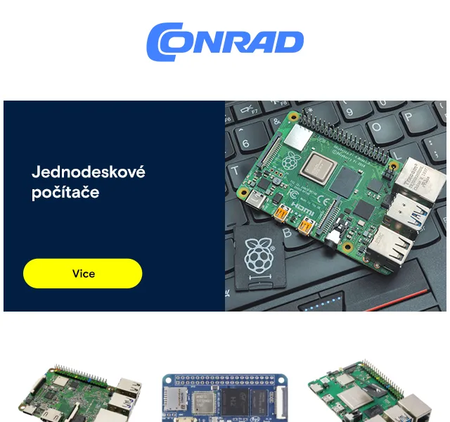 Conrad Electronic: Slevy na Raspberry Pi a Arduino – červenec 2026 | Nuslet.cz