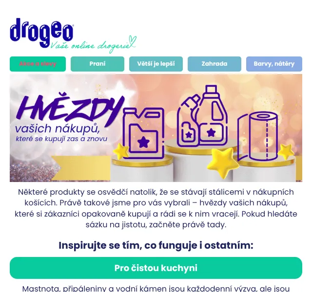 Drogeo: Čisticí prostředky – Top produkty s 5★ | Červenec 2026