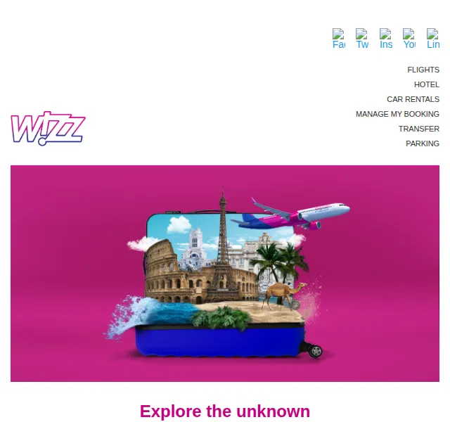 Wizz Air: letní sleva 20 % na 1 500 000 sedadel – červen 2026 | Nuslet.cz