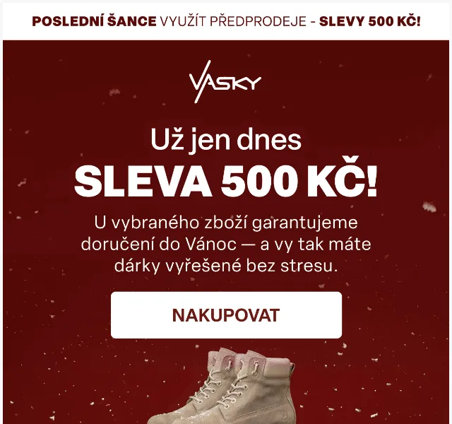 Vasky: sleva na zimní kolekci – duben 2026 | Nuslet.cz