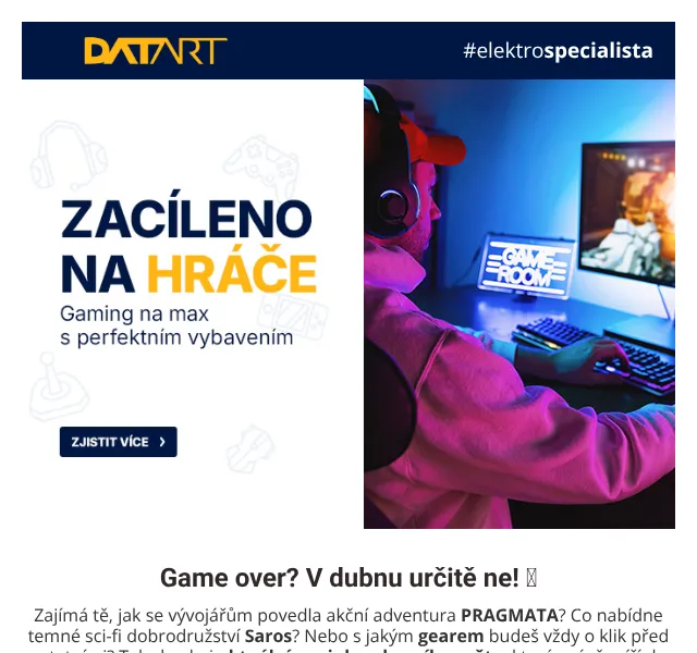 DATART: Gaming herní vybavení – duben 2026 | Nuslet.cz