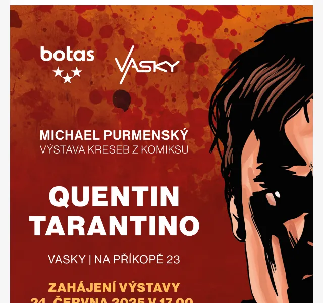 Vasky: Tarantino grafika na kůži – červen 2026 | Nuslet.cz