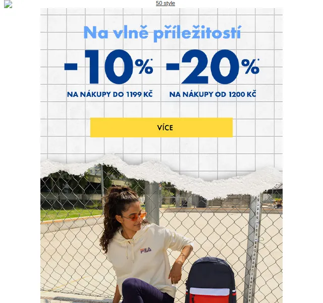 e50style.cz: Sleva až -20 % na boty, oblečení a doplňky – červen 2026 | Nuslet.cz