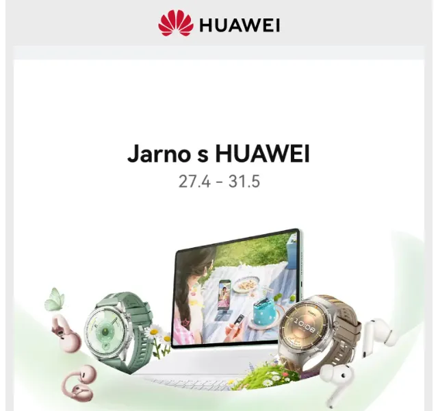 Huawei.cz: Jarní upgrade se slevou a dárky – duben 2026 | Nuslet