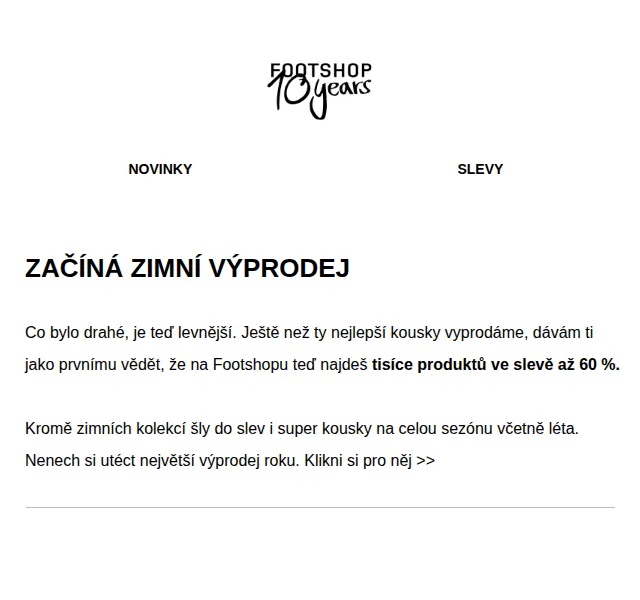 Footshop: Zimní výprodej až -60 % – červen 2026 | Nuslet.cz