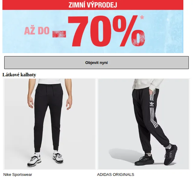 ABOUT YOU: Kalhoty Nike, Adidas, Hugo – červen 2026 | Nuslet.cz